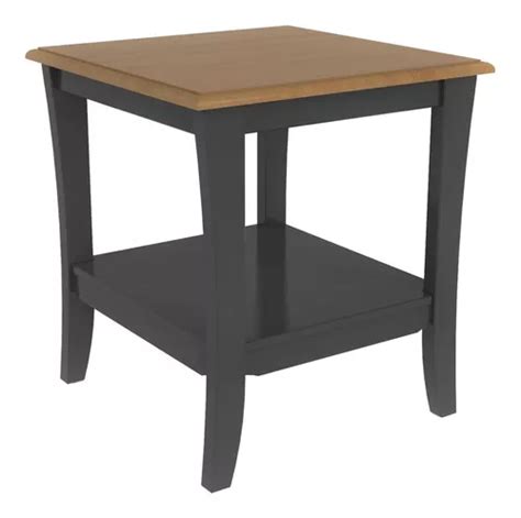 Mesa Auxiliar De Madera Maciza Y MDF Simplicity Color Negro MercadoLibre