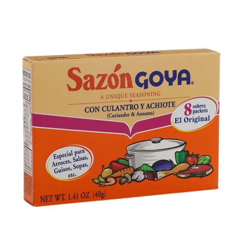 Goya Sazon Coriander Annatto Seasoning Shop Spice Mixes At H E B