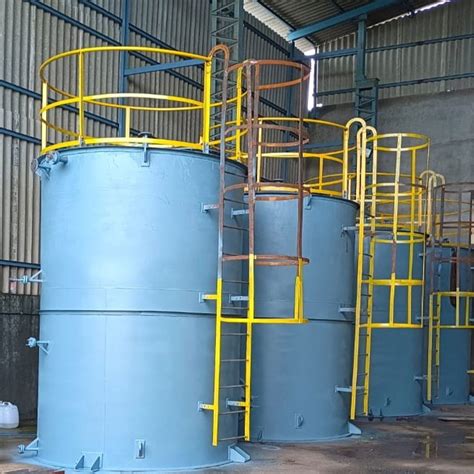 Chemicals Oils Industrial Mild Steel Bulk Acid Storage Tank Capacity