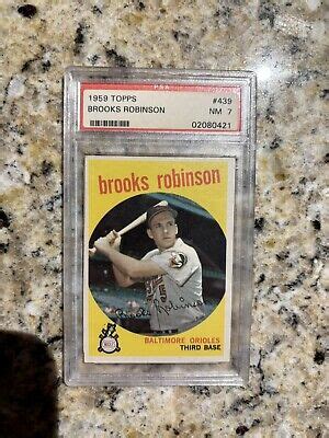 Topps Brooks Robinson Psa Nm Baltimore Orioles Ebay