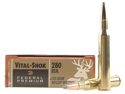 Federal Premium Vital Shok Remington Gr Nosler Partition Box