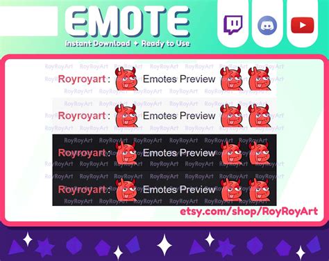 Twitch Emote Cute Devil Evil Take The L Emote Sub Emoji Etsy