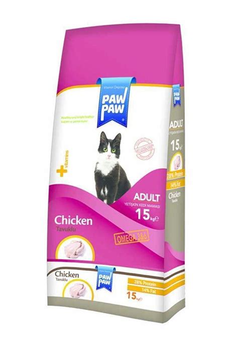 Paw Paw Chicken Tavuk Etli Yetişkin Kedi Maması 15 Kg Fiyatları ve