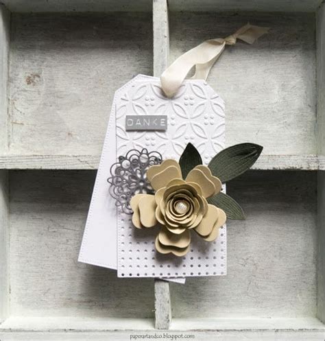 Paper Art Co Blumen Anh Nger Geschenkanh Nger Kreativ