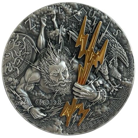 Zeus Gods Niue Oz Silver Coin