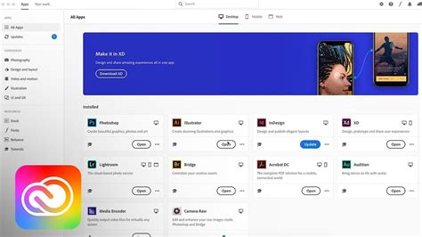 Creative Cloud On Your Desktop A Portal To Your Creative World Adobe Creative Cloud Youtube