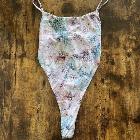 One Piece High Rise Thong Bikini Can Fit Xs Small Depop