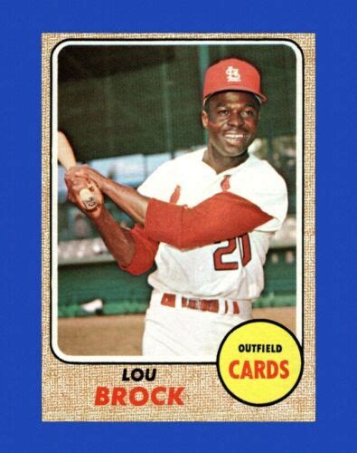 1968 Topps Set Break 520 Lou Brock EX EXMINT GMCARDS EBay