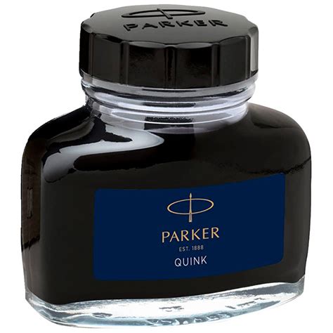 Tinta pluma estilográfica parker quink frasco de 57 ml color azul