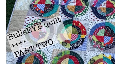 Bullseye Quilt Raw Edge Appliqué Sew Along With Me Finish Your