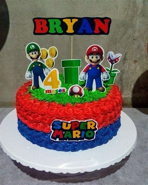 Pastel Mario Tarta De Super Mario Tortas De Mario Bros Pastel De