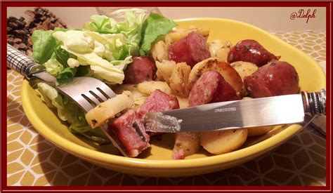 Pommes De Terre Sautées à La Saucisse De Montbéliard Au Cookéo Oh La