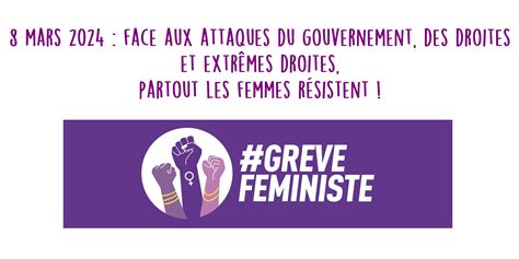 Grève féministe Rendez vous vendredi 8 mars à 11h30 à Nantes et à