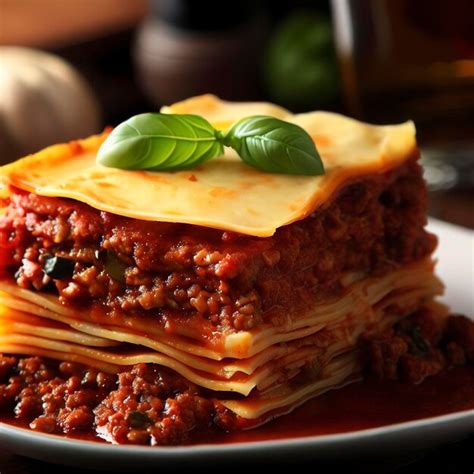 Premium AI Image | Lasagne bolognese