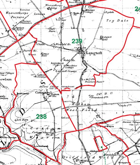 Genuki Langtoft Parish Boundaries Yorkshire East Riding