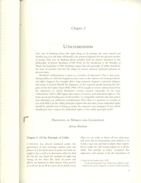 Chapter 2 Utilitarianism