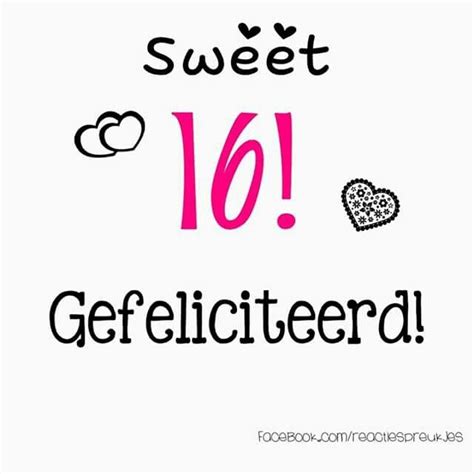 21 16 Jaar Gefeliciteerd