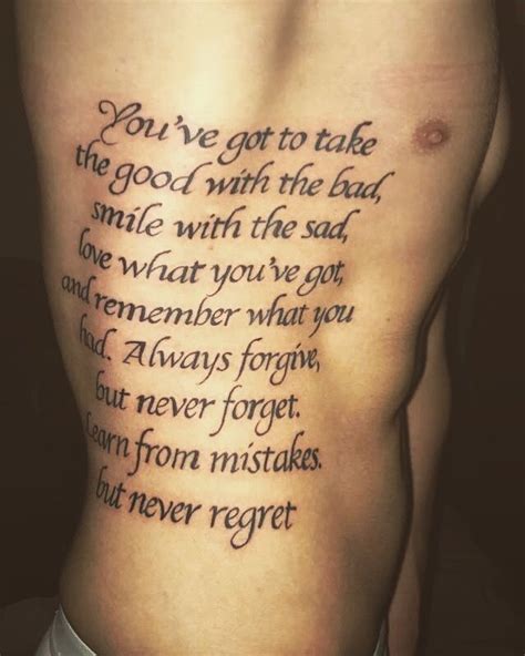 Rib Tattoos For Guys Quotes - ShortQuotes.cc