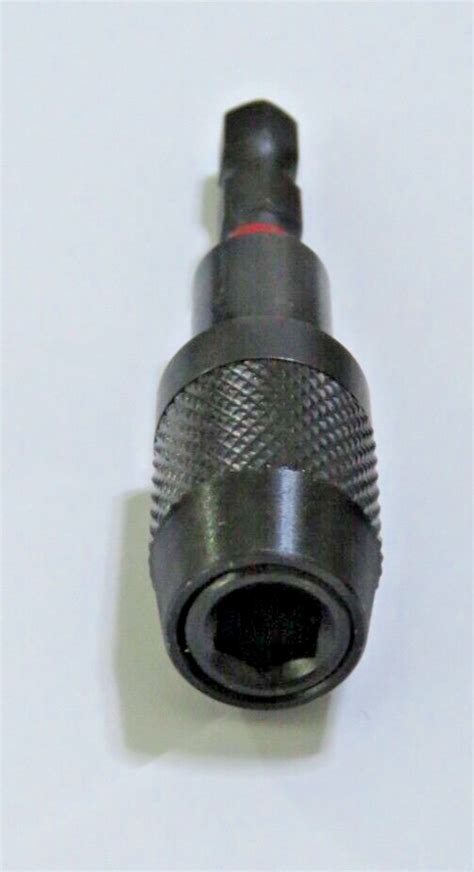 QUICK RELEASE BIT HOLDER 65mm 1 4 HEX Knurled Grip Chuck EBay