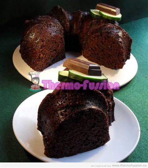 BIZCOCHO DE CALABACIN Y CHOCOLATE THERMOMIX Y FUSSIONCOOK Thermo