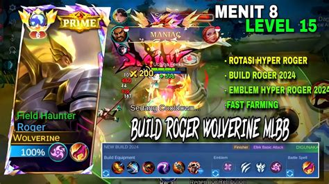 TUTORIAL MAIN HYPER ROGER 2024 BUILD ROGER TERSAKIT 2024 BEST BUILD