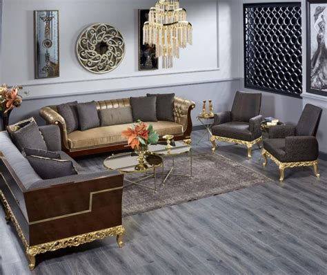 Casa Padrino Luxus Barock Chesterfield Sofa Gold Dunkelbraun