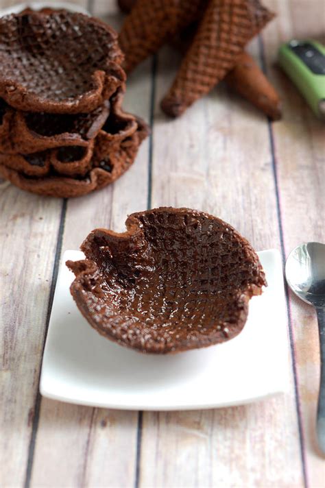 A Chocolate Waffle Cone Recipe Or Make Bowls Baking Sense®