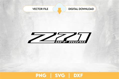 Z71 off Road Digital File Vector DXF PNG SVG Instant Download - Etsy