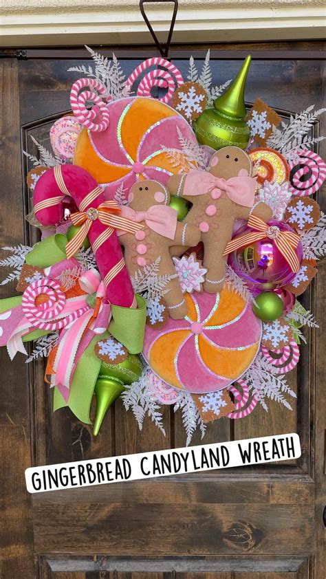 Gingerbread Candyland Wreath Wreaths By Waldo Artofit