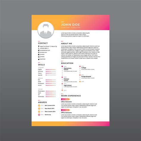 Corporate Resume Vector 179691 Vector Art At Vecteezy