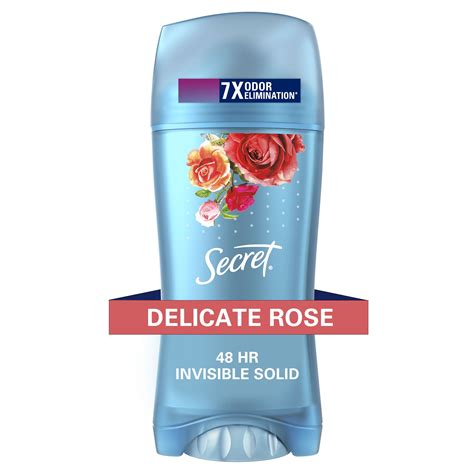 Secret Invisible Solid Antiperspirant Deodorant Rose Scent 26 Oz