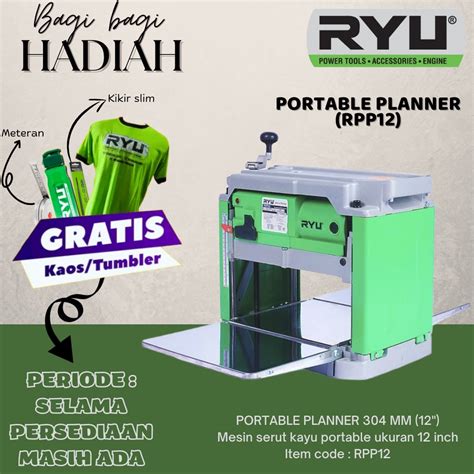 Jual Ryu Rpp Portable Planer Mm Inch Mesin Jointer Mm