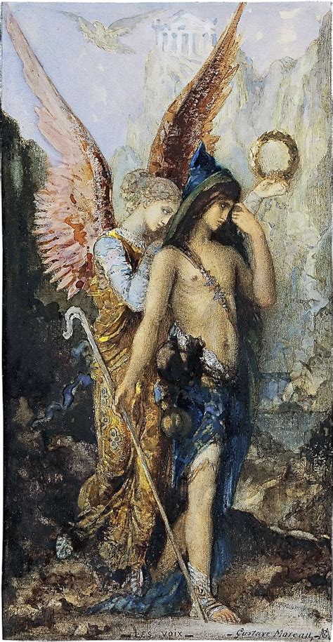 As vozes c 1880 Gustave Moreau Impressão de arte