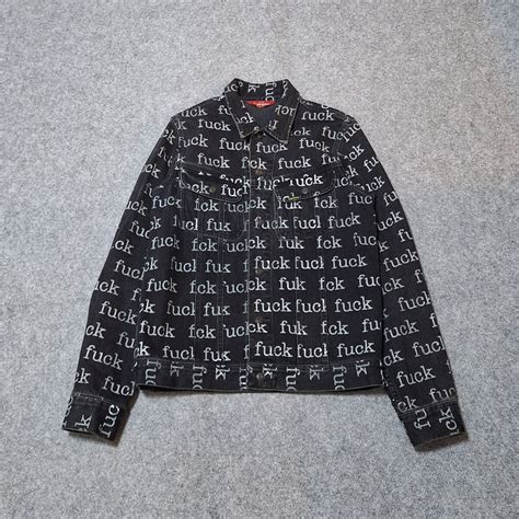 Yahoo オークション 名作 13SS Supreme Fuck Denim Jacket 黒 S シュ