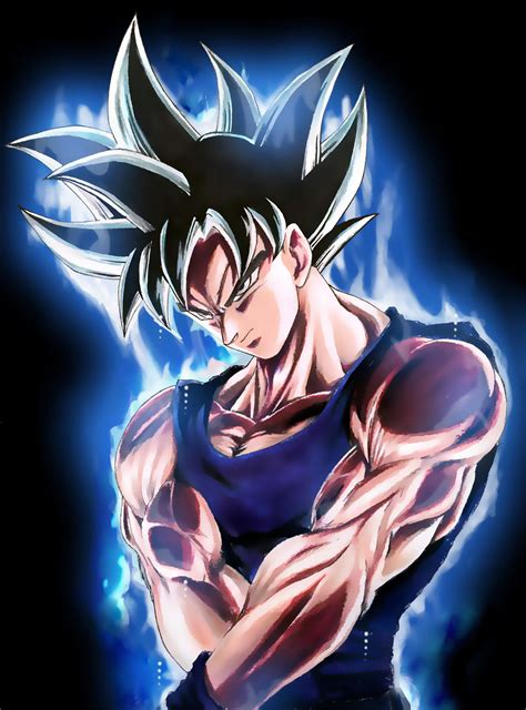 Novasayajingoku On Twitter Ultra Instinct Sign Goku Made 2017 With Coloured Pencils And