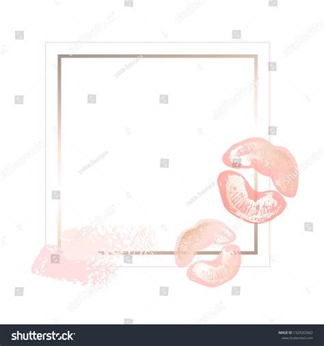 Golden Pink Nude Art Frames Modern Stock Vector Royalty Free 1329267662 Shutterstock