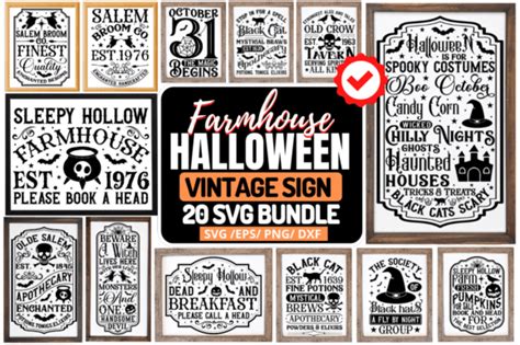 Farmhouse Halloween Svg Bundle Graphic By Regulrcrative Creative Fabrica