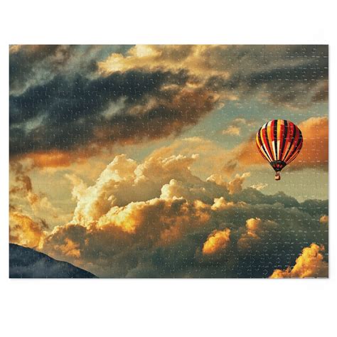 Hot Air Balloon Puzzle Jigsaw Puzzle 1000 Piece Jigsaw Etsy