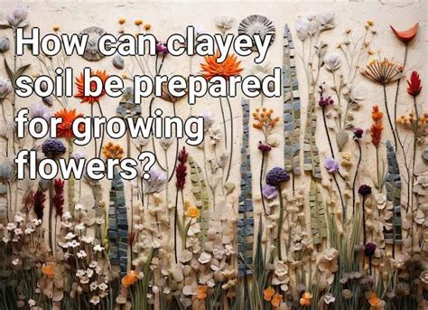 How can clayey soil be prepared for growing flowers? – Gardening.Gov ...