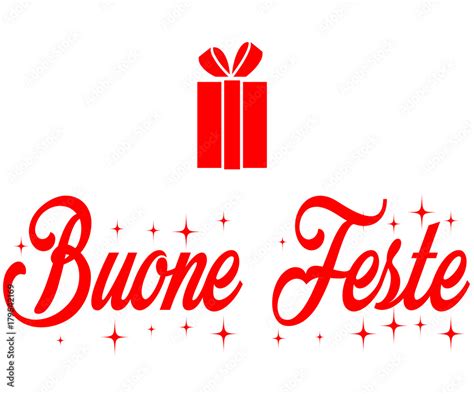 Illustrazione Stock Buone Feste Auguri E Regali Di Natale Adobe Stock