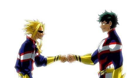 Deku And All Might Boku No Hero Academia