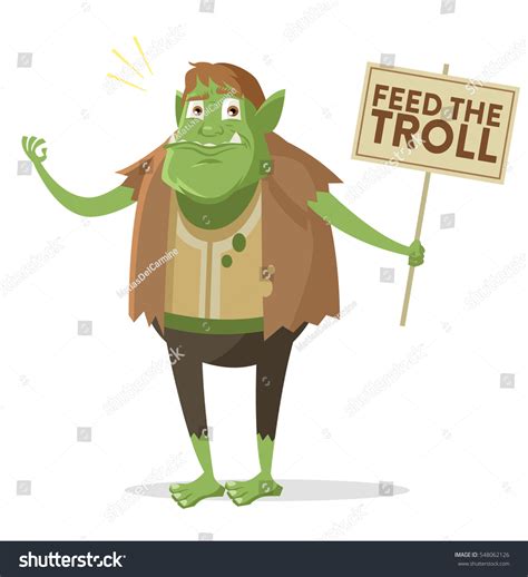 Angry Troll Protest Sign Stock Vector (Royalty Free) 548062126 ...