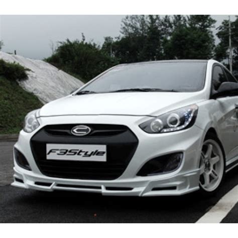 Aero Parts F3S Hyundai New Accent Front Side Body Kit