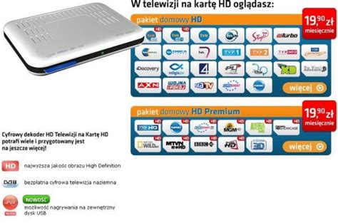 Telewizja Na Kart Hd Zestaw Z Dekoderem Iti St Tnk