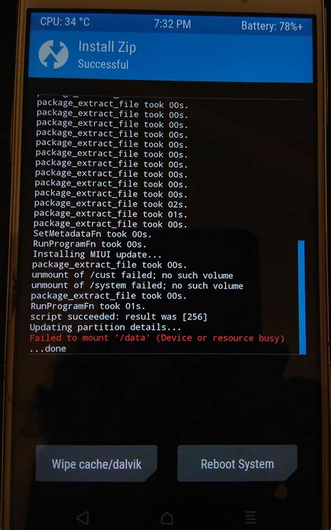 [solved] Error While Installing Rom Failed To Mount Data Device Or Resource Busy Xda Forums