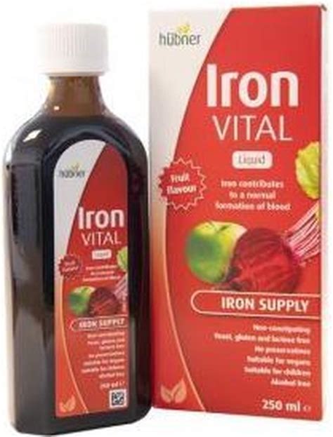 Hubner Iron Vital Ijzer Elixer 250ml Bol