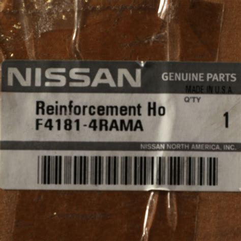 OEM Genuine 2016 2020 Nissan Maxima Fender Reinforcement Upper Rail