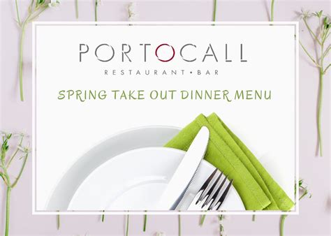 New Spring Take Out Menu At Port O Call Bermuda Announcements