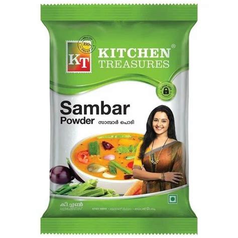 Kitchen Treasures Sambar Powder Packaging Size 100 G Packaging Type