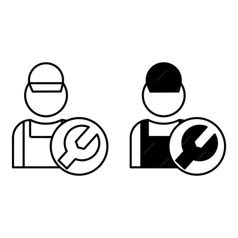 Premium Vector Technician Icons